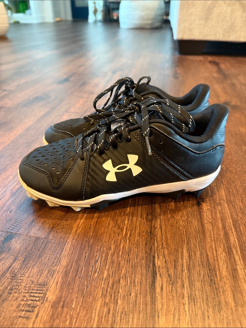 Under Armour Kids Black Sneakers with White Logo